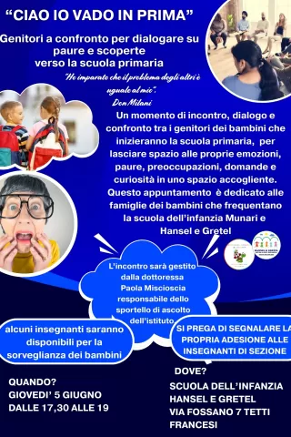 "Ciao io vado in prima"