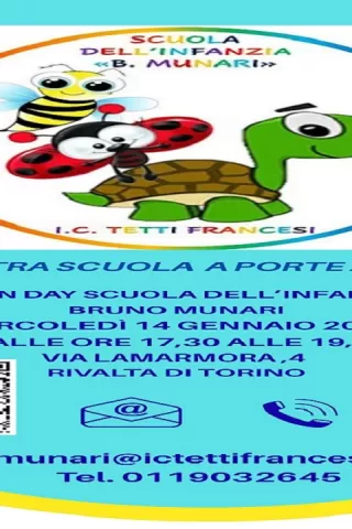 OPEN DAY SCUOLA DELL'INFANZIA MUNARI