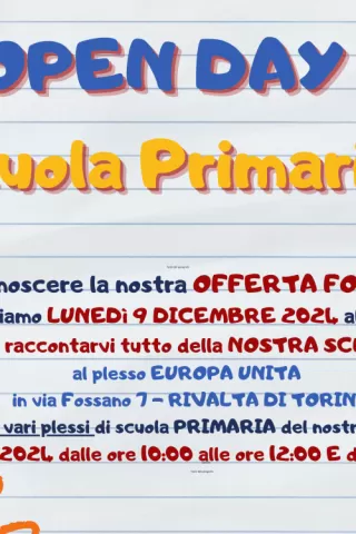 OPEN DAY SCUOLA PRIMARIA