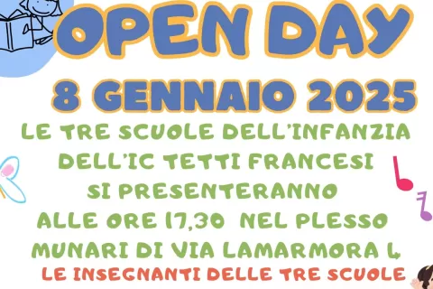 OPEN DAY SCUOLA INFANZIA