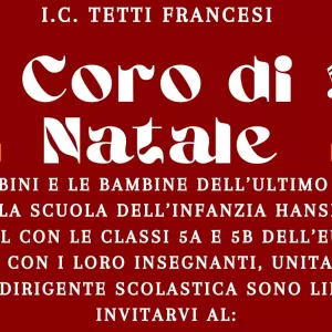 CORO DI NATALE - 19 DICEMBRE 2024