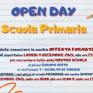 OPEN DAY SCUOLA PRIMARIA