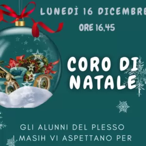 INVITO SALUTI DI NATALE 16 DICEMBRE 2024 - PRIMARIA MASIH