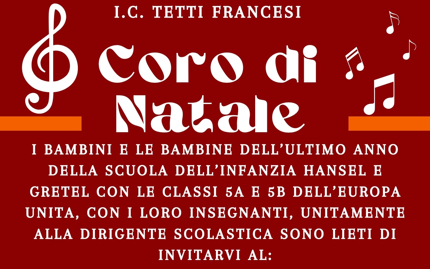 CORO DI NATALE - 19 DICEMBRE 2024